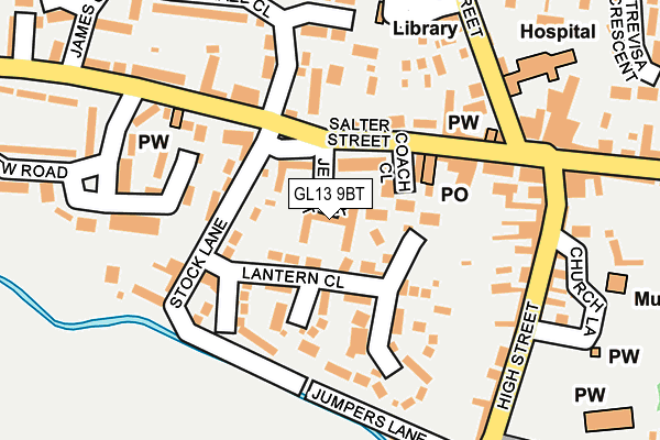 GL13 9BT map - OS OpenMap – Local (Ordnance Survey)