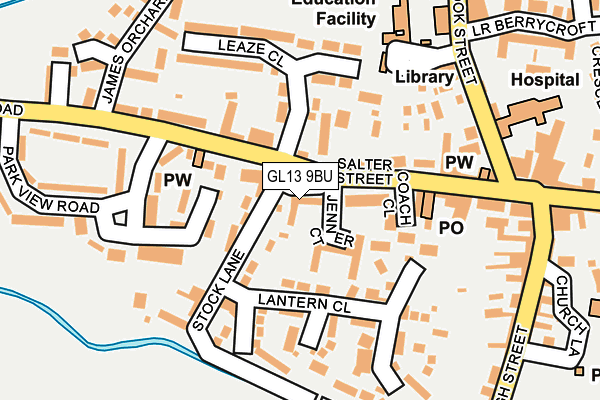GL13 9BU map - OS OpenMap – Local (Ordnance Survey)