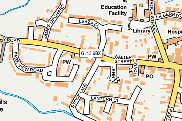 GL13 9BX map - OS OpenMap – Local (Ordnance Survey)