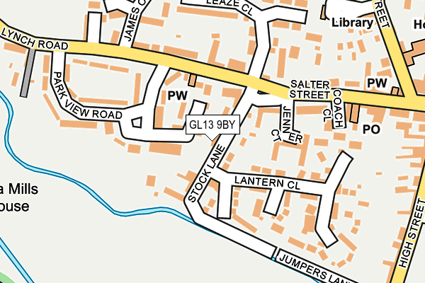 GL13 9BY map - OS OpenMap – Local (Ordnance Survey)