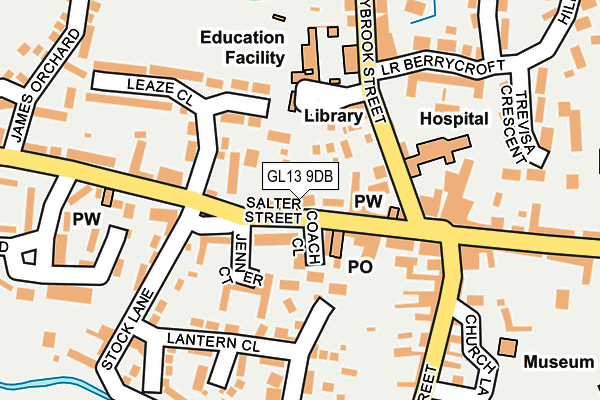 GL13 9DB map - OS OpenMap – Local (Ordnance Survey)