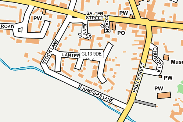 GL13 9DE map - OS OpenMap – Local (Ordnance Survey)