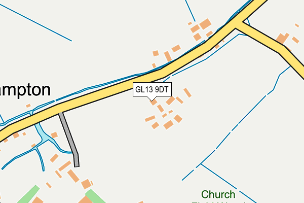 GL13 9DT map - OS OpenMap – Local (Ordnance Survey)