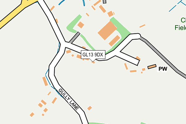 GL13 9DX map - OS OpenMap – Local (Ordnance Survey)