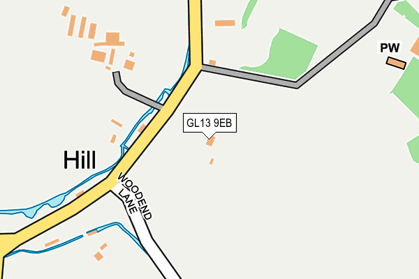 GL13 9EB map - OS OpenMap – Local (Ordnance Survey)