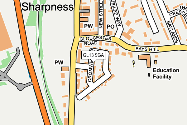 GL13 9GA map - OS OpenMap – Local (Ordnance Survey)