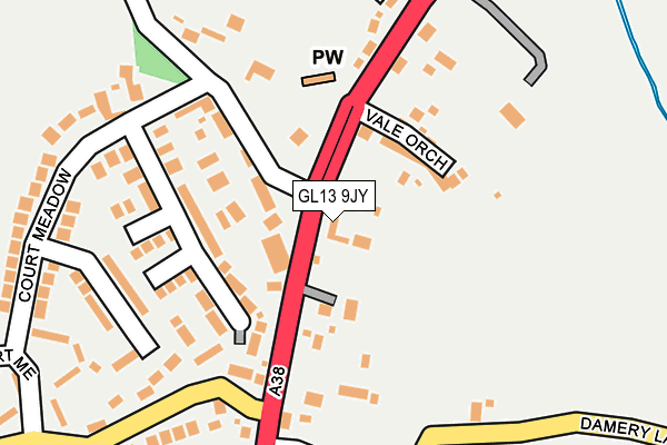 GL13 9JY map - OS OpenMap – Local (Ordnance Survey)