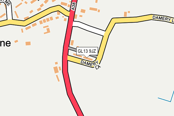 GL13 9JZ map - OS OpenMap – Local (Ordnance Survey)