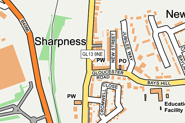 GL13 9NE map - OS OpenMap – Local (Ordnance Survey)