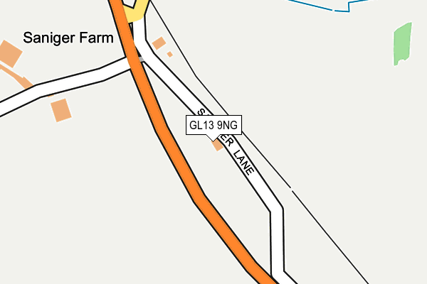 GL13 9NG map - OS OpenMap – Local (Ordnance Survey)
