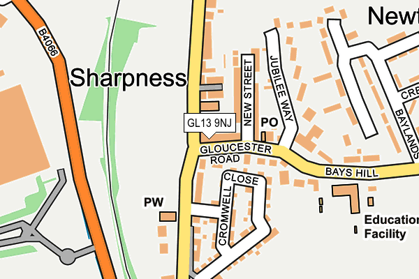 GL13 9NJ map - OS OpenMap – Local (Ordnance Survey)
