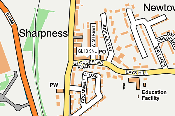 GL13 9NL map - OS OpenMap – Local (Ordnance Survey)