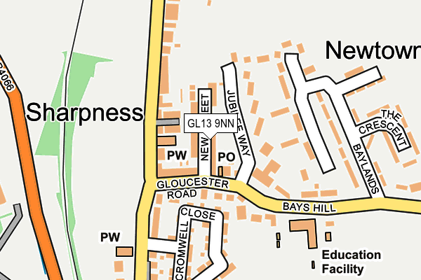 GL13 9NN map - OS OpenMap – Local (Ordnance Survey)