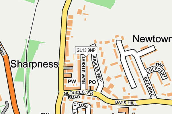 GL13 9NP map - OS OpenMap – Local (Ordnance Survey)