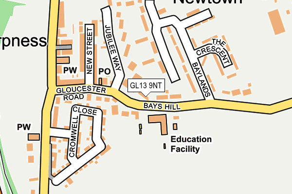 GL13 9NT map - OS OpenMap – Local (Ordnance Survey)