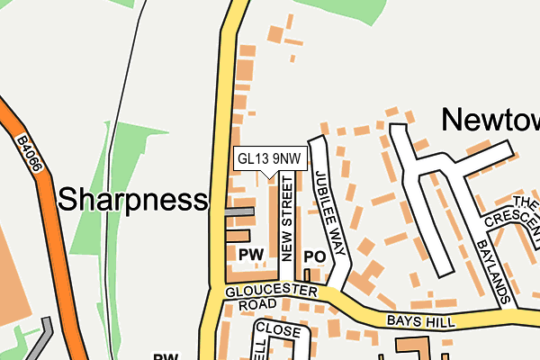 GL13 9NW map - OS OpenMap – Local (Ordnance Survey)