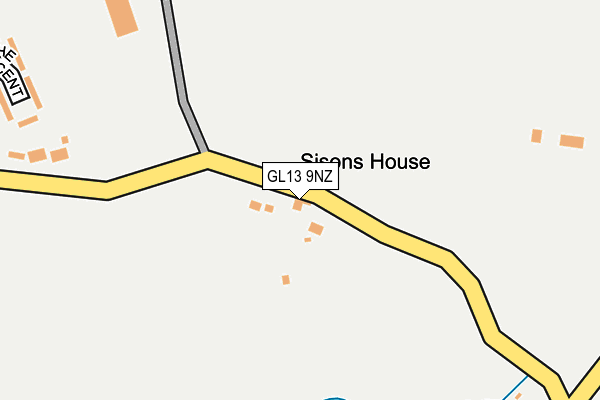 GL13 9NZ map - OS OpenMap – Local (Ordnance Survey)