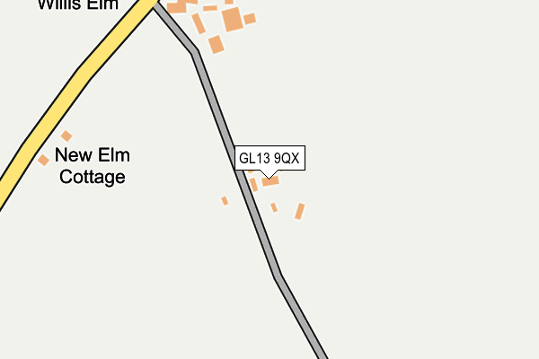 GL13 9QX map - OS OpenMap – Local (Ordnance Survey)