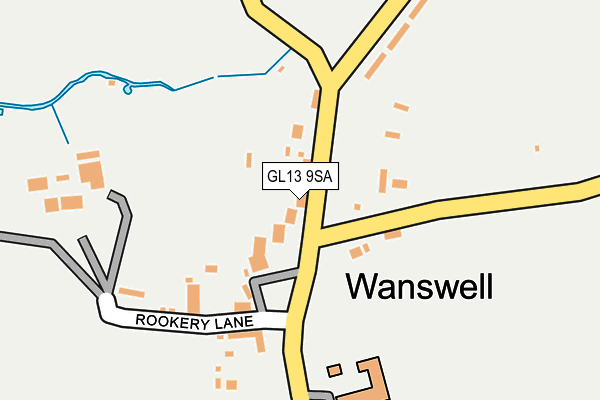 GL13 9SA map - OS OpenMap – Local (Ordnance Survey)
