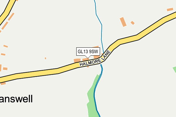 GL13 9SW map - OS OpenMap – Local (Ordnance Survey)