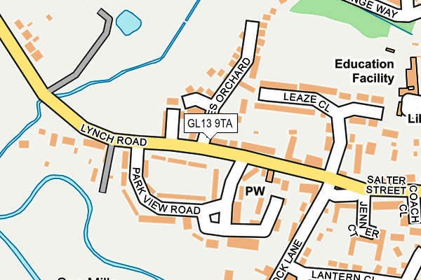 GL13 9TA map - OS OpenMap – Local (Ordnance Survey)
