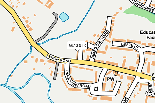 GL13 9TR map - OS OpenMap – Local (Ordnance Survey)
