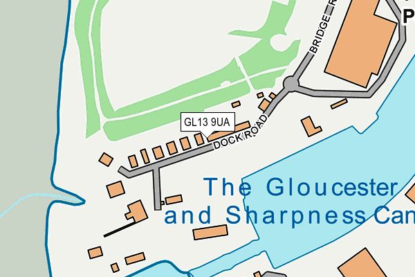 GL13 9UA map - OS OpenMap – Local (Ordnance Survey)