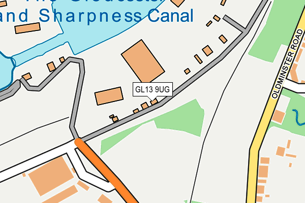 GL13 9UG map - OS OpenMap – Local (Ordnance Survey)
