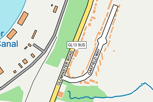 GL13 9US map - OS OpenMap – Local (Ordnance Survey)