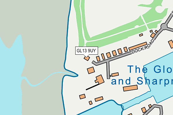 GL13 9UY map - OS OpenMap – Local (Ordnance Survey)
