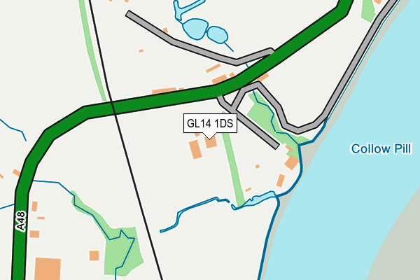 GL14 1DS map - OS OpenMap – Local (Ordnance Survey)