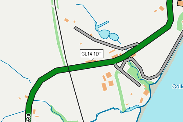 GL14 1DT map - OS OpenMap – Local (Ordnance Survey)