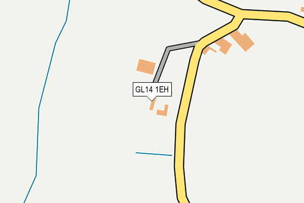 GL14 1EH map - OS OpenMap – Local (Ordnance Survey)