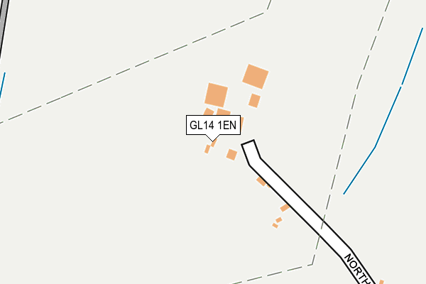 GL14 1EN map - OS OpenMap – Local (Ordnance Survey)