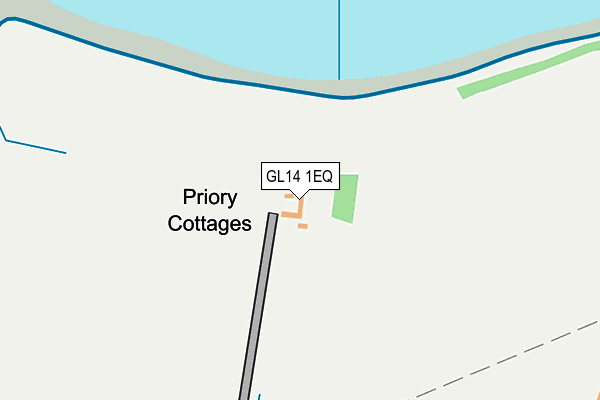 GL14 1EQ map - OS OpenMap – Local (Ordnance Survey)