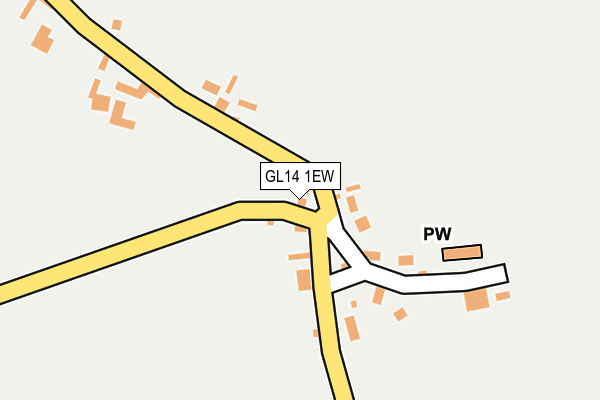 GL14 1EW map - OS OpenMap – Local (Ordnance Survey)