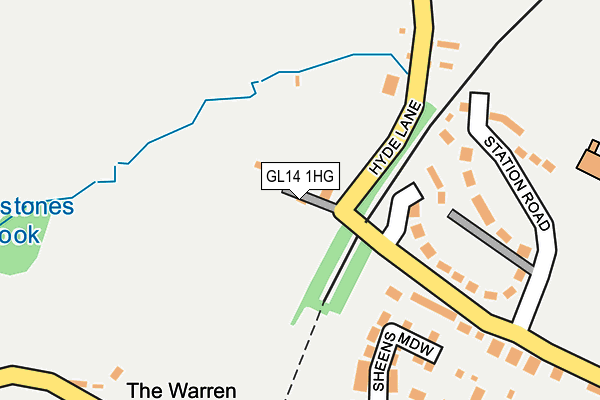 GL14 1HG map - OS OpenMap – Local (Ordnance Survey)