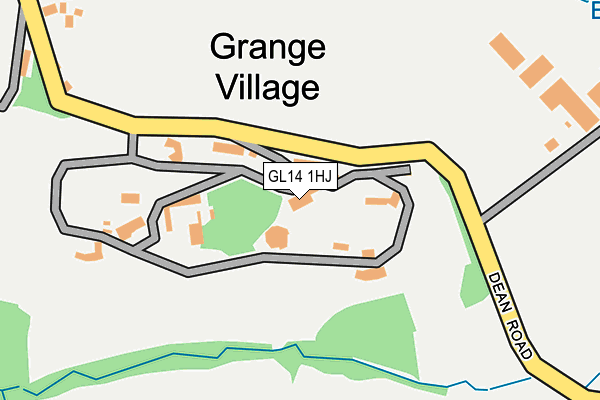 GL14 1HJ map - OS OpenMap – Local (Ordnance Survey)