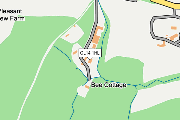 GL14 1HL map - OS OpenMap – Local (Ordnance Survey)