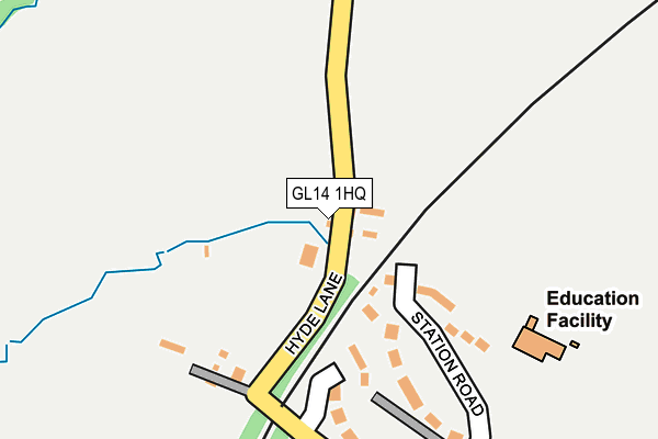 GL14 1HQ map - OS OpenMap – Local (Ordnance Survey)