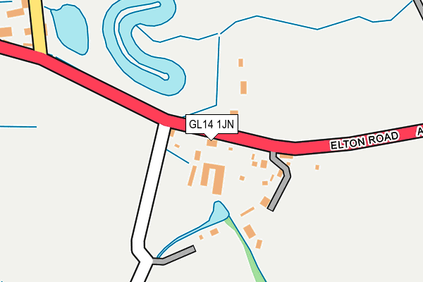 GL14 1JN map - OS OpenMap – Local (Ordnance Survey)