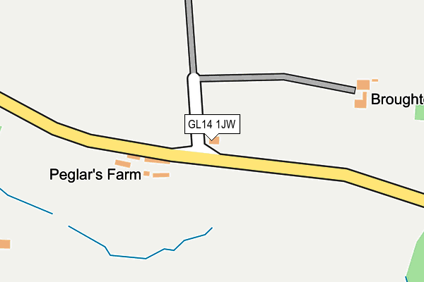 GL14 1JW map - OS OpenMap – Local (Ordnance Survey)