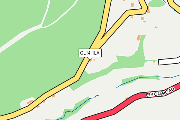 GL14 1LA map - OS OpenMap – Local (Ordnance Survey)