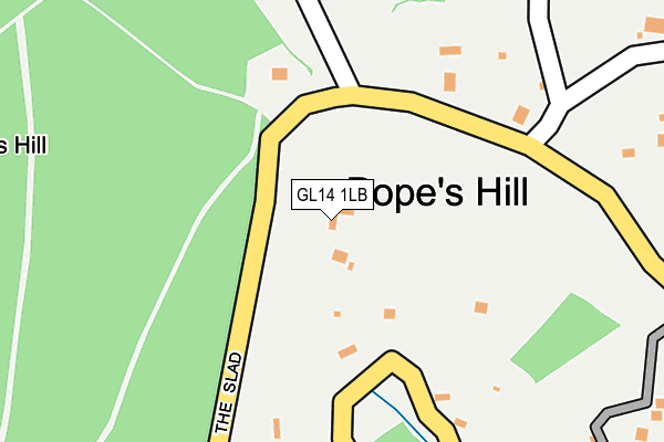 GL14 1LB map - OS OpenMap – Local (Ordnance Survey)