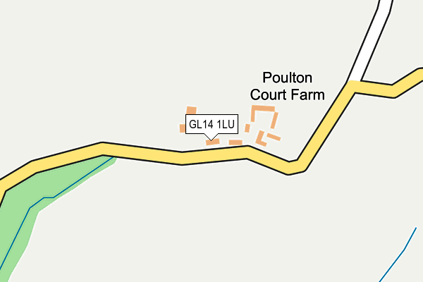 GL14 1LU map - OS OpenMap – Local (Ordnance Survey)