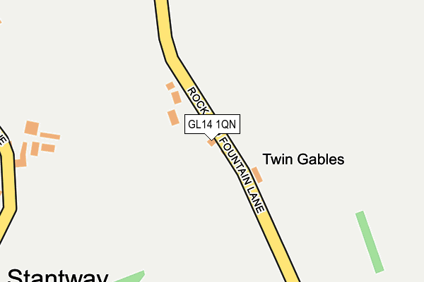 GL14 1QN map - OS OpenMap – Local (Ordnance Survey)