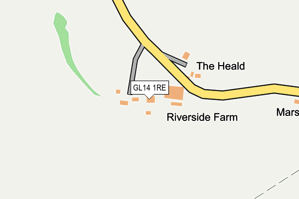 GL14 1RE map - OS OpenMap – Local (Ordnance Survey)