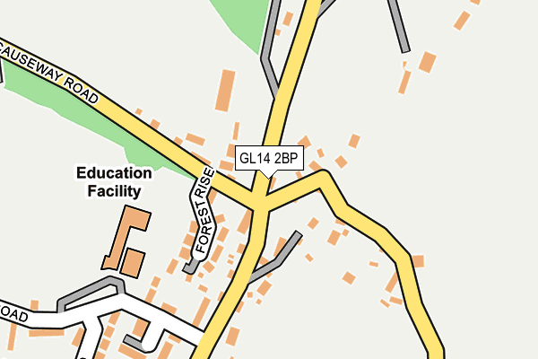 GL14 2BP map - OS OpenMap – Local (Ordnance Survey)