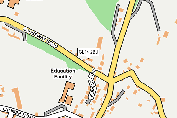 GL14 2BU map - OS OpenMap – Local (Ordnance Survey)