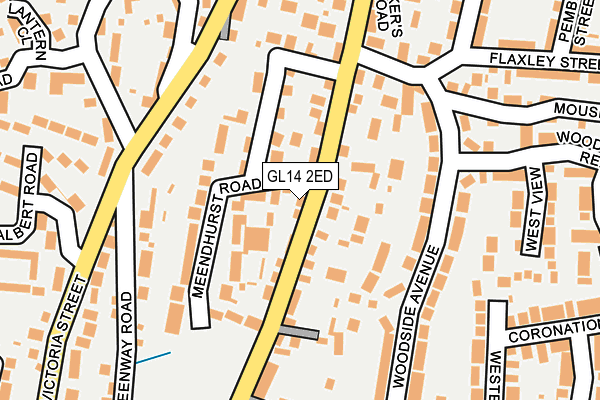 GL14 2ED map - OS OpenMap – Local (Ordnance Survey)